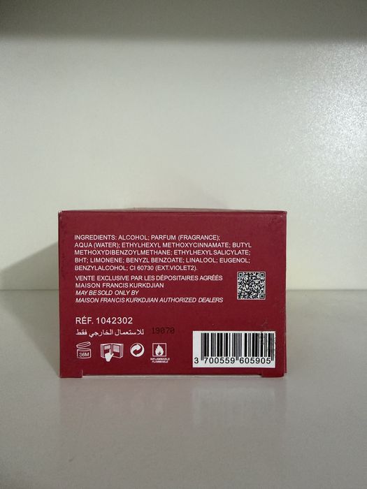 vand parfum baccarat rouge 450