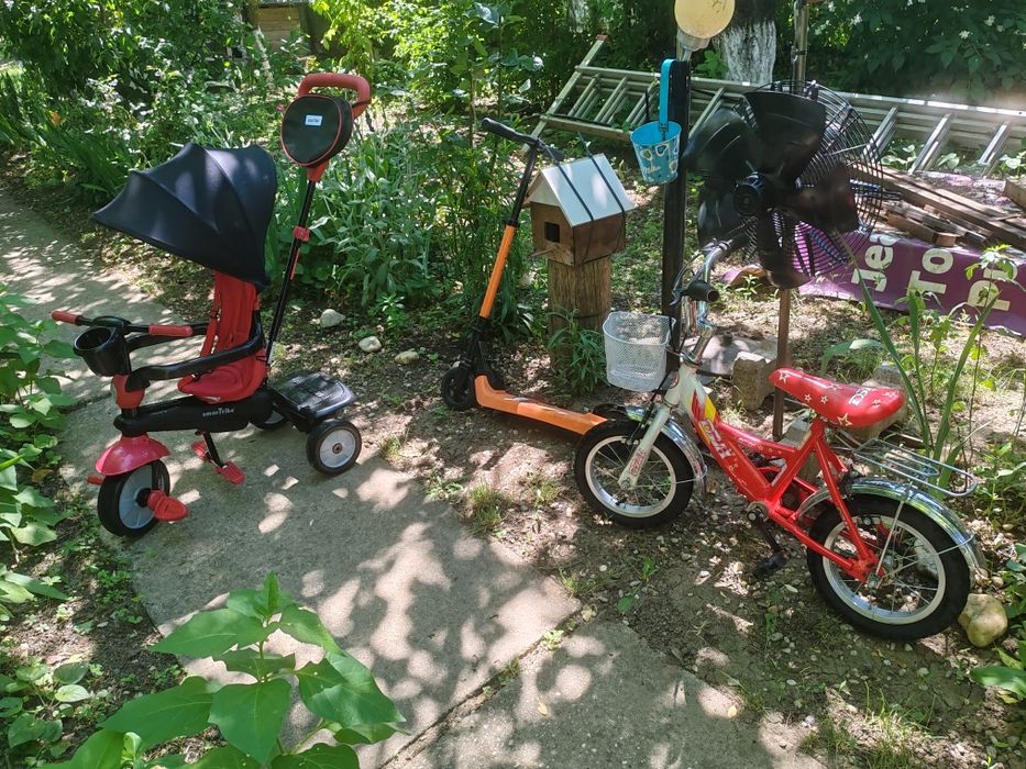 Bicicleta, trotineta tricicleta