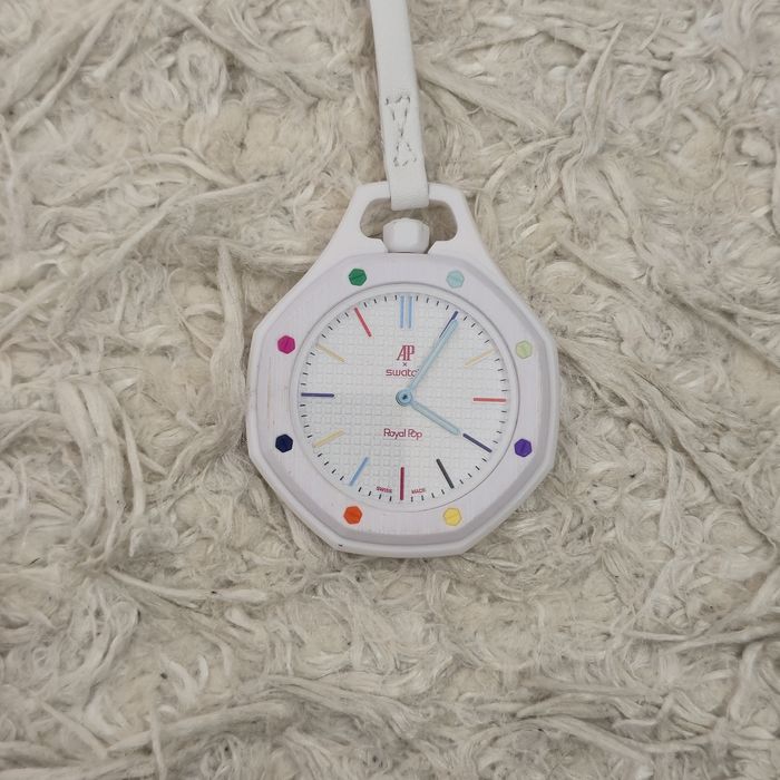 Ceas AP x Swatch Huit Blanc
