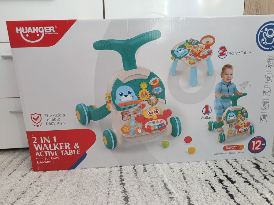 Мултифункционална Проходилка 2 в 1 Huanger Синя