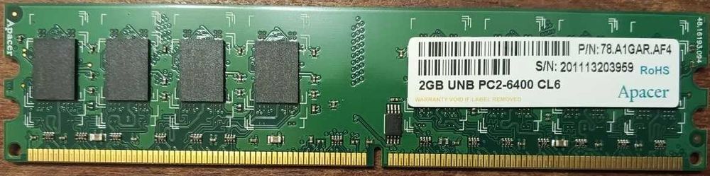 Память DDR3-2GB; DDR2-2GB; DDR2-1GB