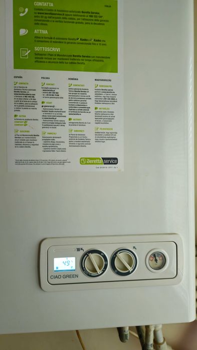 Beretta Ciao Green 25 C.S.I. cu kit evacuare, centrala gaz