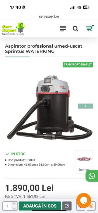 Aspirator Spintus umed -uscat