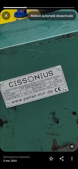 Vând presa de făcut peleți.