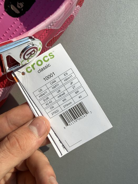 Crocs rose bape