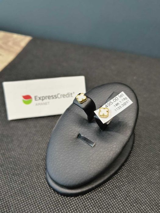 (AG51) cercei aur 14K 1.19g b1133.3 - Garantie 2 ani!