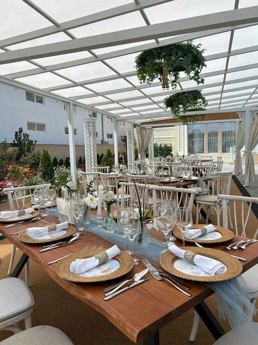 Scaune lemn GARDENIA evenimente, hambar pernuță inclusă