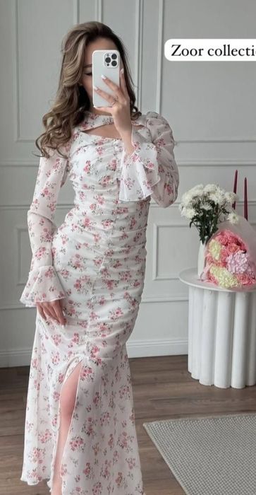 Платье белое вечернее