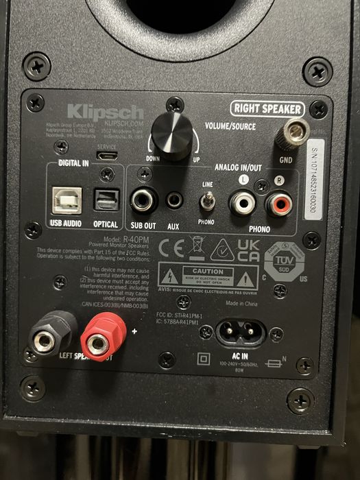 Boxe active cu telecomanda klipsch R-40PM