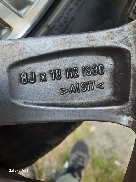 Ляти джанти с гуми за БМВ 5×112,18цола