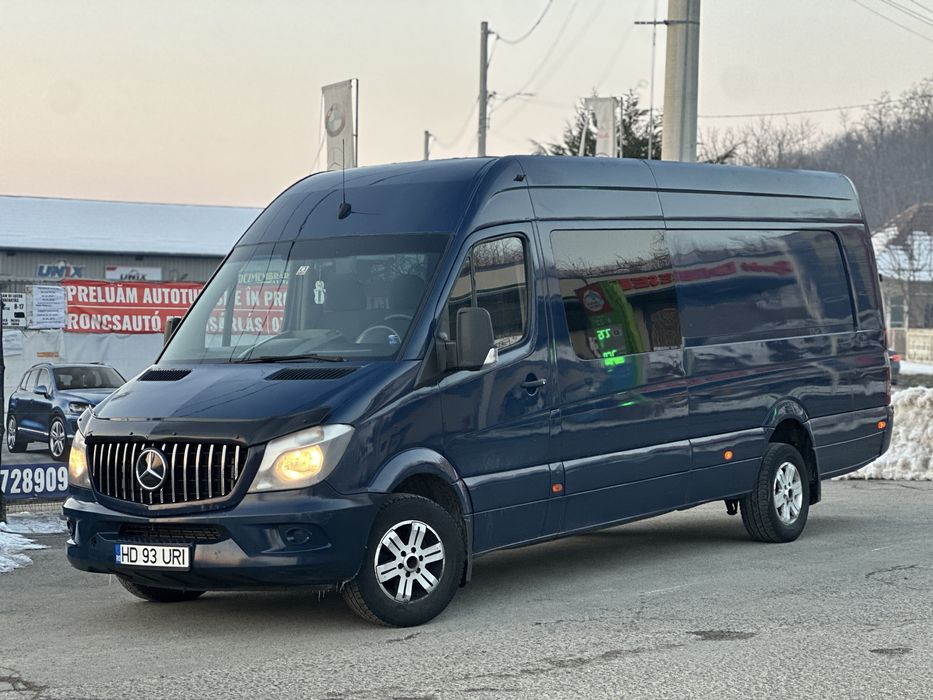 Mercedes Sprinter 319 CDI 3.0 V6 190CP XXL 9 Locuri Cârlig 3.5T 319