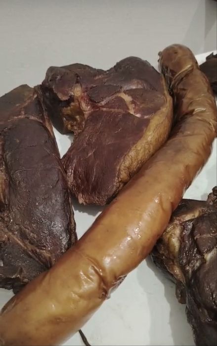 Свежая копченая конина