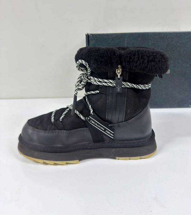 EMU AUSTRALIA Blurred Micro Black Waterproof (Много Запазени) - Размер 37 (23.5 см стелка)
