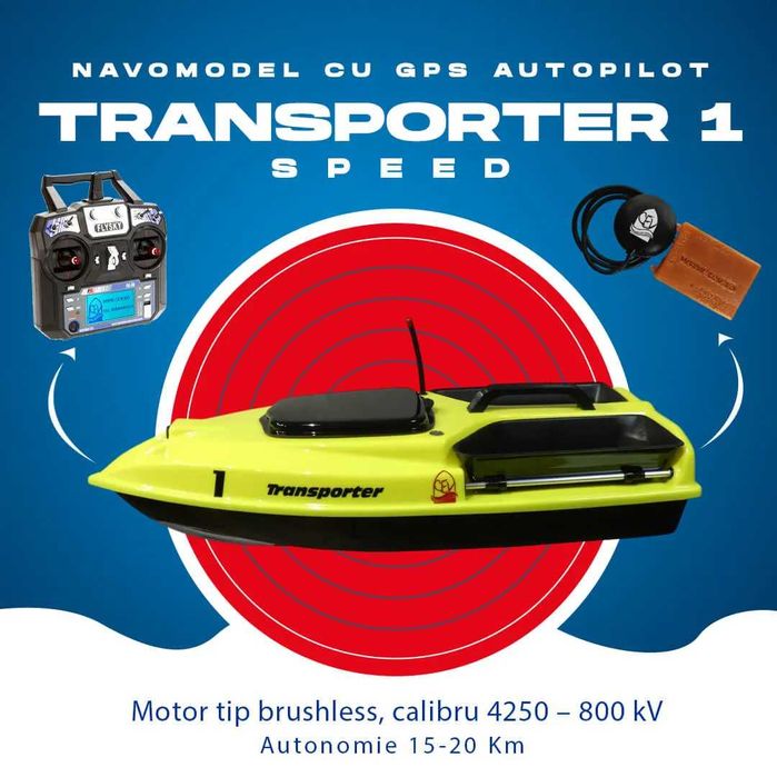 Navomodel cu GPS si Autopilot – Transporter 1 Speed