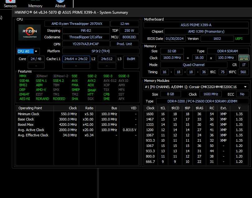 PC Workstation Ryzen Threadripper 2970WX