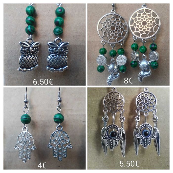 Ръчно изработени обици с кауза