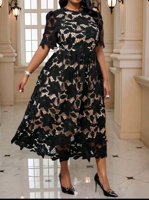 Макси разкошна дантелена рокля