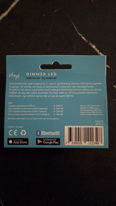 Releu inteligent Plejd dim 01 2P productie Suedia, nou!