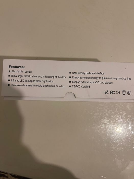 Видео домофон глазок