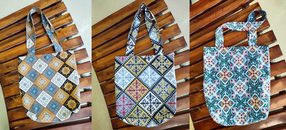 Этно шопперы в казахском стиле