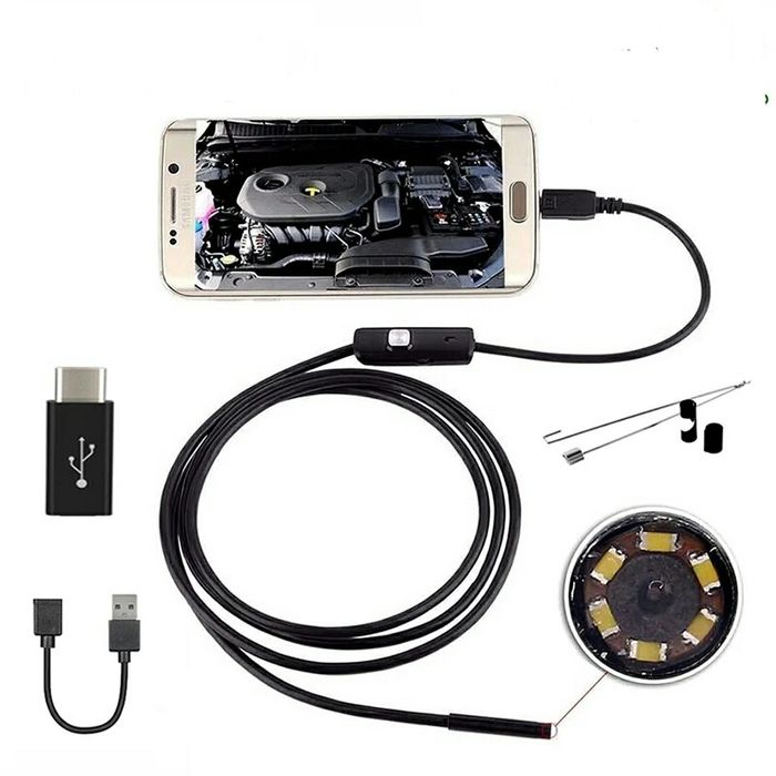 Эндоскоп камера для мотора, 5.5 мм, IP67