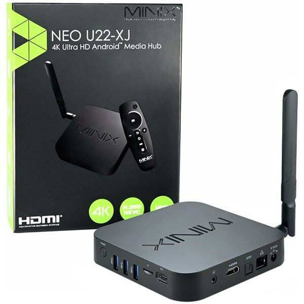 Smart tv stick Minix neo u22 xj mediaplayer + smart remote
