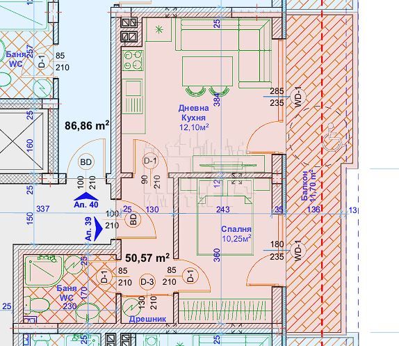 Продава се Двустаен апартамент в Варна, Възраждане 1 - 65 кв.м за 1770 €/кв.м - Снимка #1