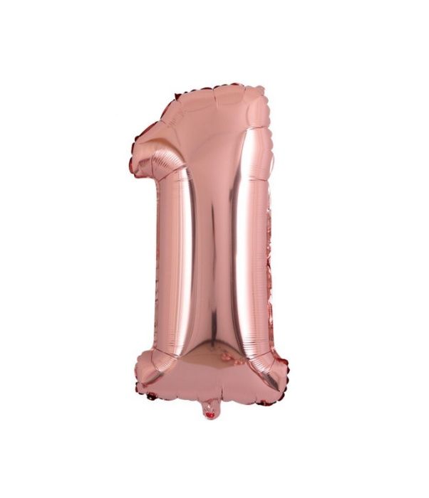 Воздушный шар-цифра "1". Размер 40 см. Новый.