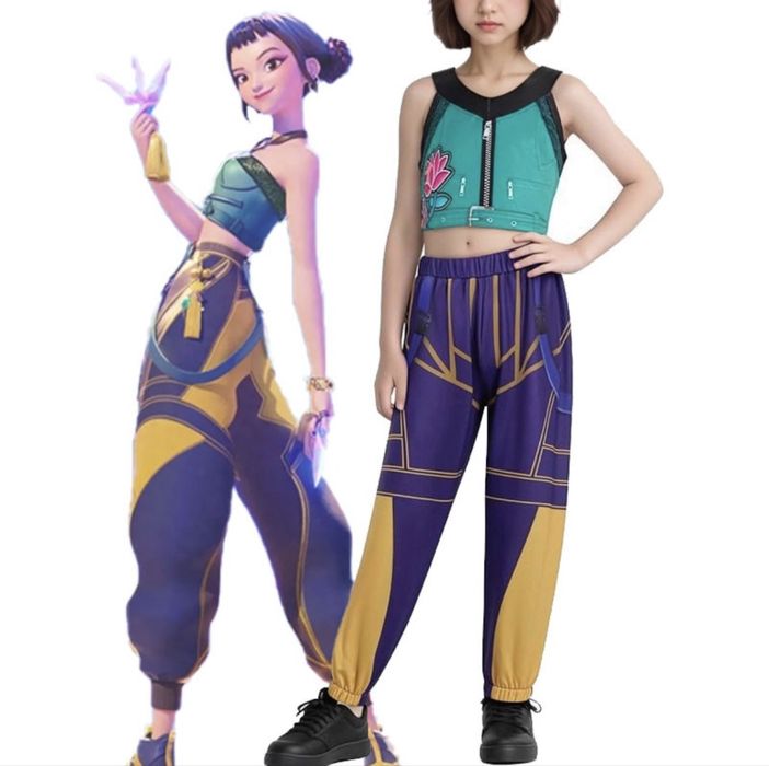 Детски костюм Кей Поп K-Pop Demon hunters, Руми/Зоуи, костюми  Rumi