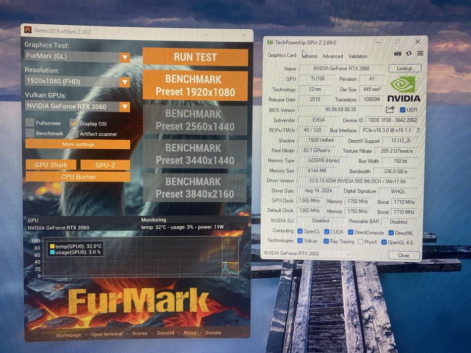 Placa video jocuri GeForce RTX 2060 6gb