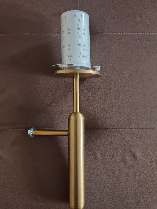 Безжични  стенни златист аплицу 2 бр.RGB с, презареждаща батерия