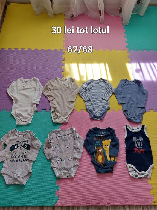 Loturi  haine băieți mărimea 62/68,  74 și 80