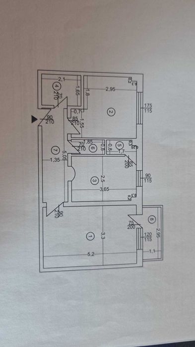 Vand apartament 2 camere decomandat etj 1 din 4