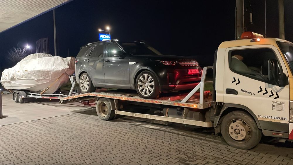 Tractari auto moto dube utilaje A0 A1 A2 A3 Rampa Platforma Asistenta