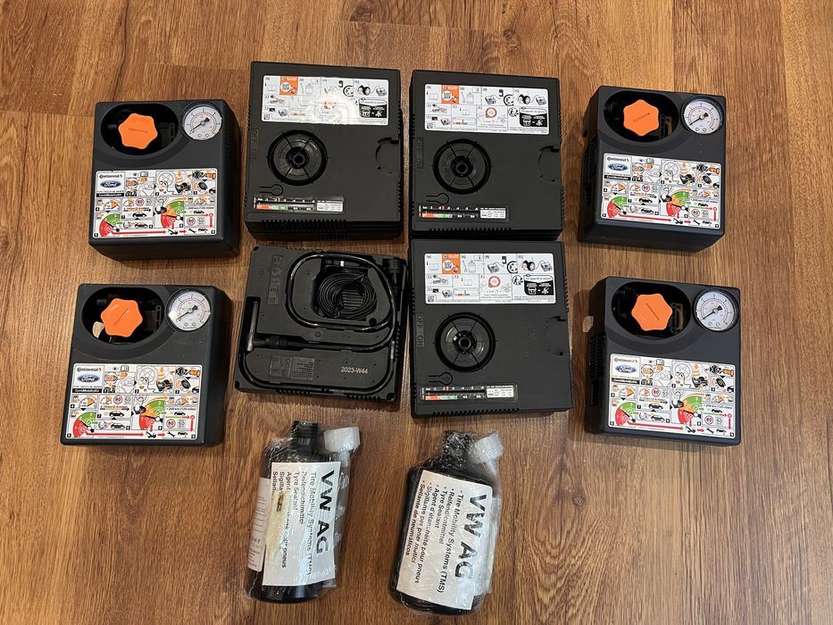 Промоция Компресор за надуване на гуми Vw Континентал(форд)нови с пяна