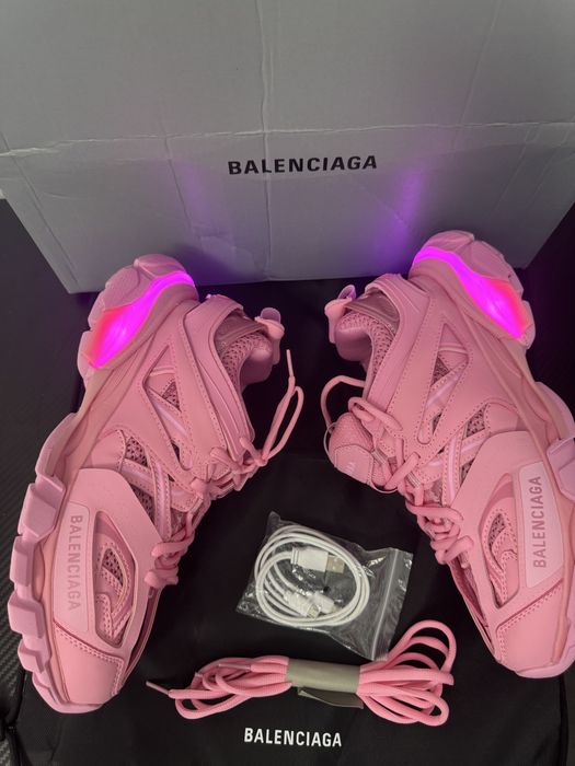 balenciaga track led pink