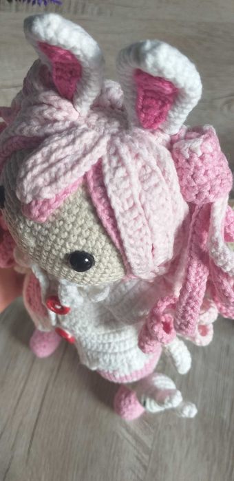 Кукла-зайка (вязаная игрушка)