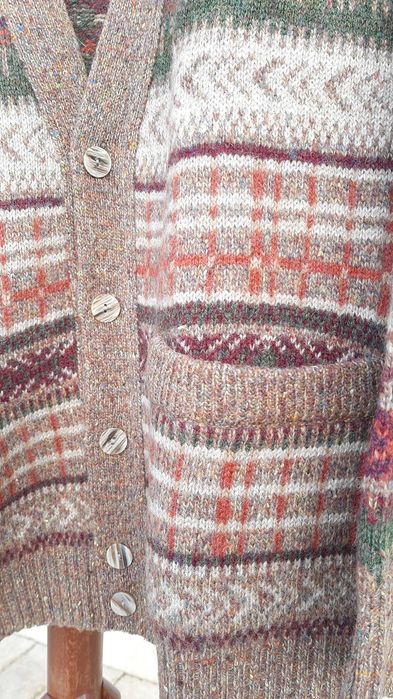 Cardigan barbatesc, nou, lana pura, L, nou, Mauritius