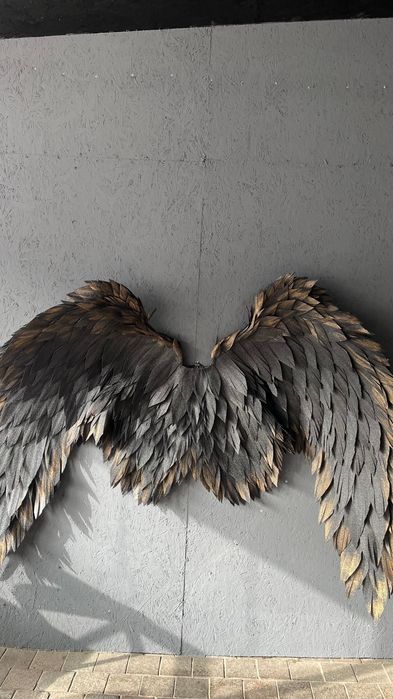 Крылья! Черные большие!