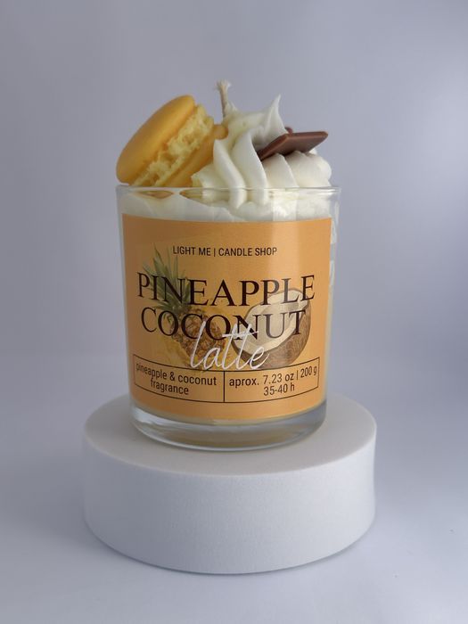 Lumânari parfumate din ceară de soia, Candle Latte, Light Me, 200g