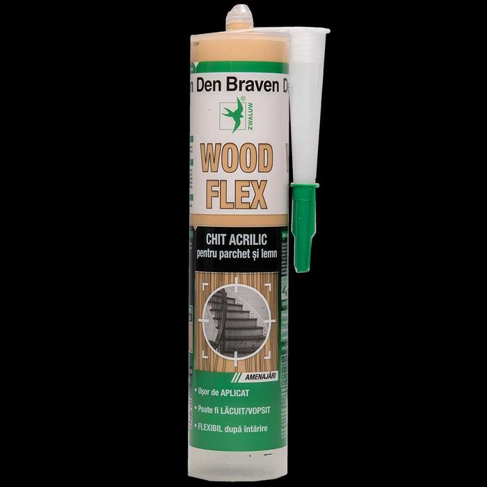 Chit acrilic pentru parchet si lemn Woodflex crem pin 280 ml