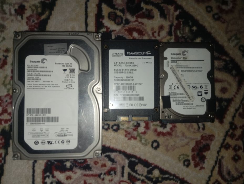 Продам SSD и HDD