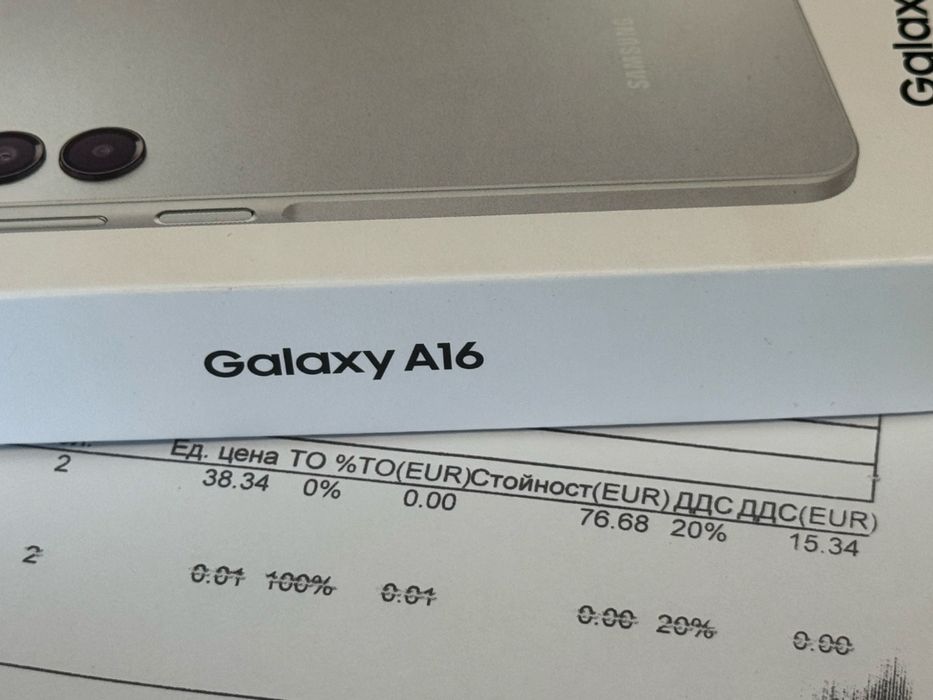 ЗАПЕЧАТАН 128GB Samsung A16 4G Гаранция Yettel 3г. 2029 Gray | Сив