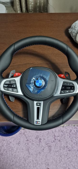 Volan bmw nou g30 g31 g11 g01 g02 cu padele de carbon si vibratii