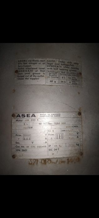 Motor electric trifazat 110kW, 1500rpm, 380V