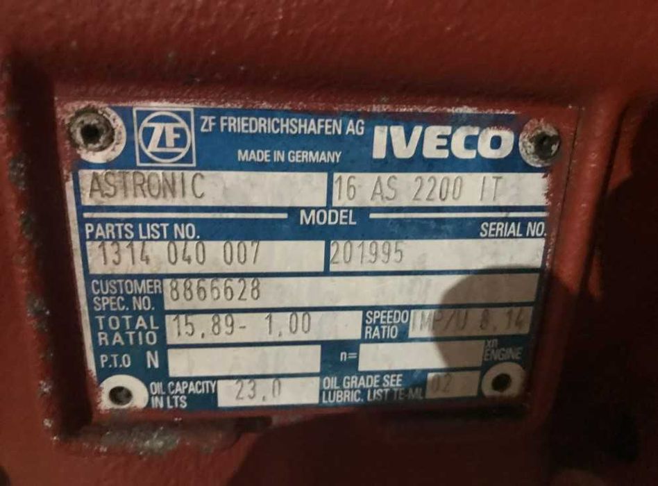 Cutie de viteze ZF 16 AS 2200 IT camion Iveco - Piese de schimb Iveco