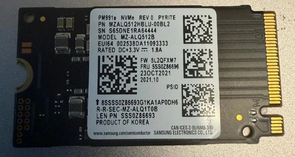 SSD Samsung MZ ALQ512B 512gb