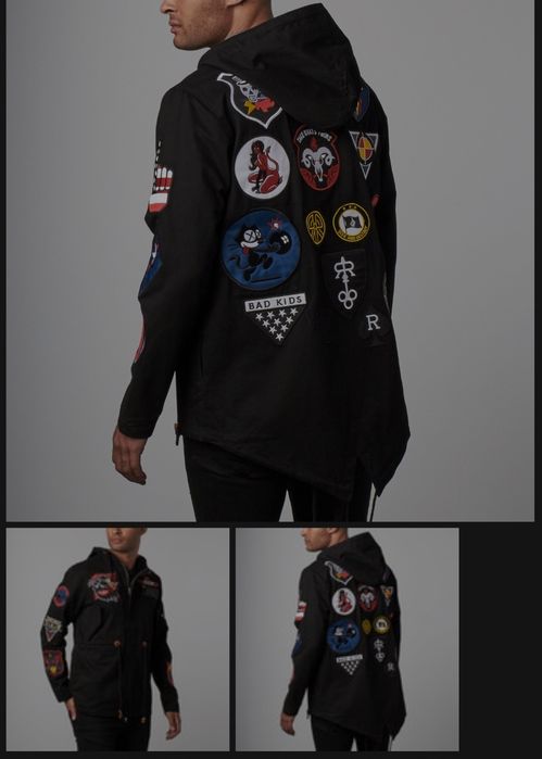 Мъжко яке REASON BRAND Affiliated Fishtail Parka в черно размер XL