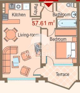 Продава 2-стаен апартамент, кв. Аспарухово, До ключ, с морска гледка