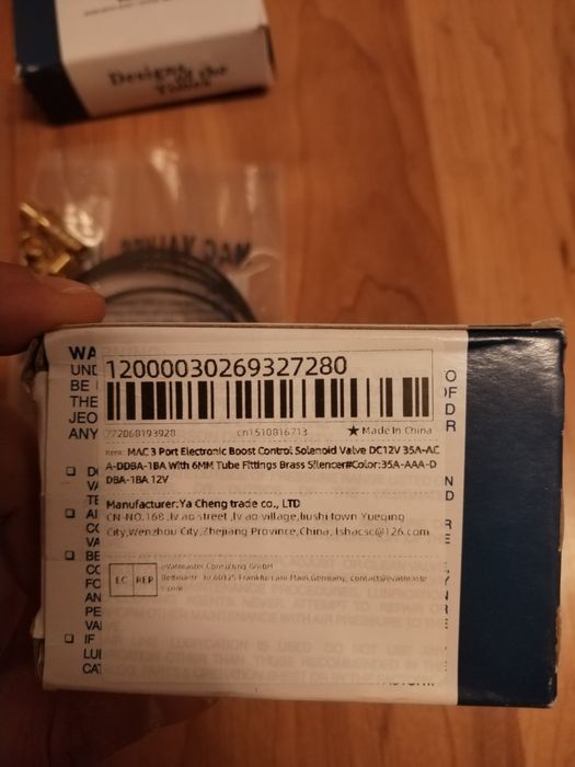 MAC 3 Port Boost Control Solenoid 12V 35A-AAA-DDBA-1BA соленоид